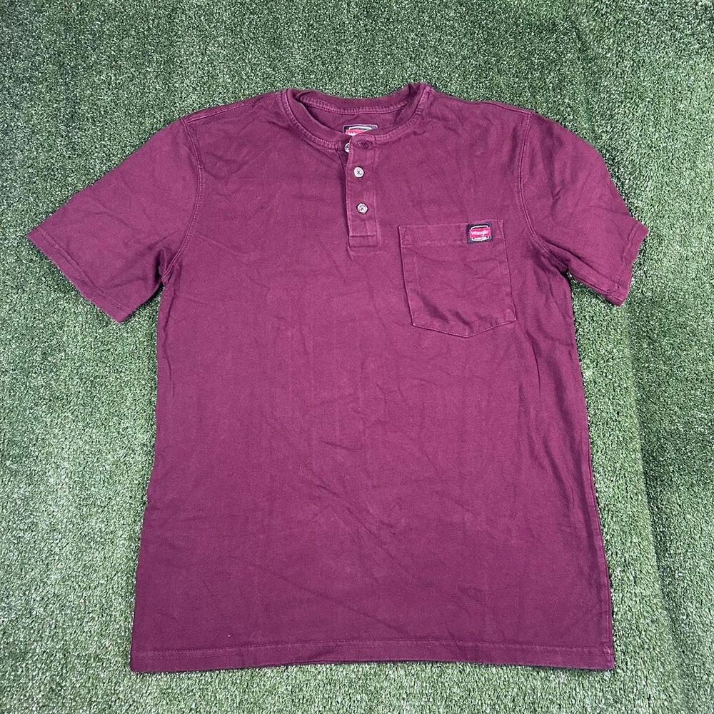 Wrangler Men's Burgundy and Red Shirt